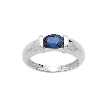 Anillo Oro Blanco 18kts Argyor MRM (18)1702GS Piedra Zafiro