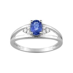Anillo Oro Blanco 18kts Argyor MRM (18)1.7207.S1 Piedra Zafiro C. Diamantes HG-P1 0,08ct