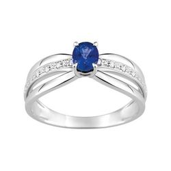 Anillo Oro Blanco 18kts Argyor MRM (18)1.7211.S1 Piedra Zafiro C. Diamantes HG-P1 0,03ct