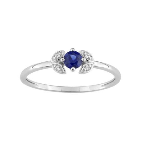 Anillo Oro Blanco 18kts Argyor MRM (18)1.7362.S1 Piedra Zafiro C. Diamantes HG-P1 0,01ct