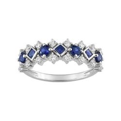 Anillo Oro Blanco 18kts Argyor MRM (18)1.7419.S1 Piedras Zafiro C. Circonitas