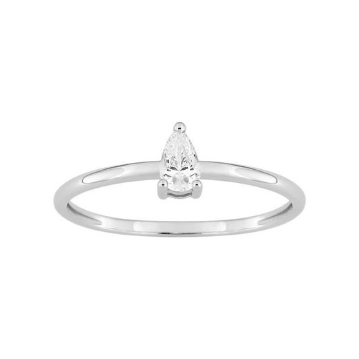 Anillo Oro Blanco 18kts Argyor-MRM (18)1.7490.21 Compromiso Diamante Lágrima