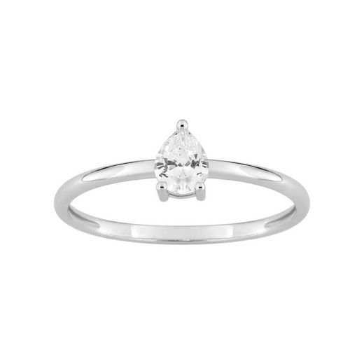 Anillo Oro Blanco 18kts Argyor-MRM (18)1.7491.21 Compromiso Diamante Lágrima