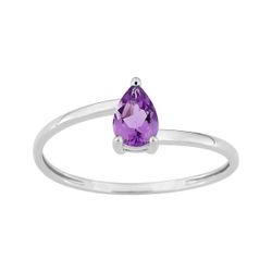 Anillo Oro Blanco 18kts Argyor MRM (18)1.7733.A1 Piedra Amatista 0,38ct