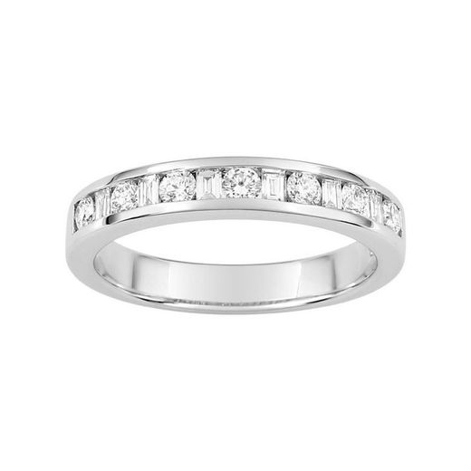 Anillo Oro Blanco 18kts Argyor-MRM (18)35002GO Alianza Con Diamantes GH-SI 0,5ct