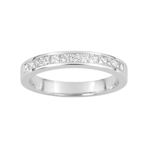 Anillo Oro Blanco 18kts Argyor-MRM (18)35035GO Semi-alianza Diamantes 0,70ct