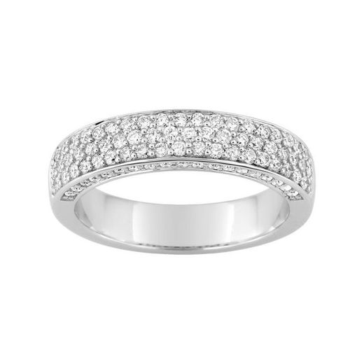 Anel de ouro branco 18k Argyor-MRM (18)35491GO Aliança espiral com diamantes 0,70 ct