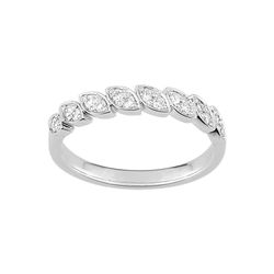 Anillo Oro Blanco 18kts Argyor-MRM (18)3C013GB2 Alianza Diamantes 0,20ct