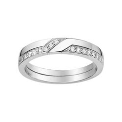 Anillo Oro Blanco 18kts Argyor-MRM (18)3C036GB2 Alianza Diamantes 0,16ct