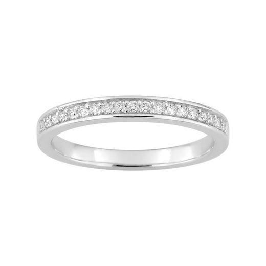 Anello in oro bianco 18 kt Argyor-MRM (18)3C062GB4 con fede nuziale in diamanti 0,15 ct