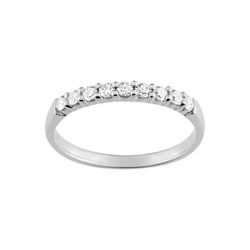 Anillo Oro Blanco 18kts Argyor-MRM (18)3L005GB4 Semi-alianza Diamantes 0,23ct