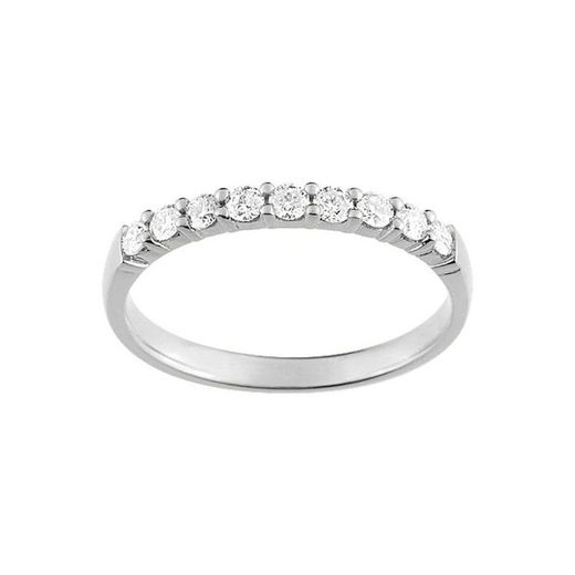 18kt White Gold Ring Argyor-MRM (18)3L006GB4 Semi-alliance Diamonds 0.30ct
