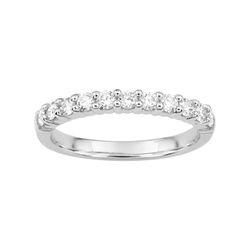 Anillo Oro Blanco 18kts Argyor-MRM (18)3L008GB2 Semi-alianza Diamantes 0,50ct