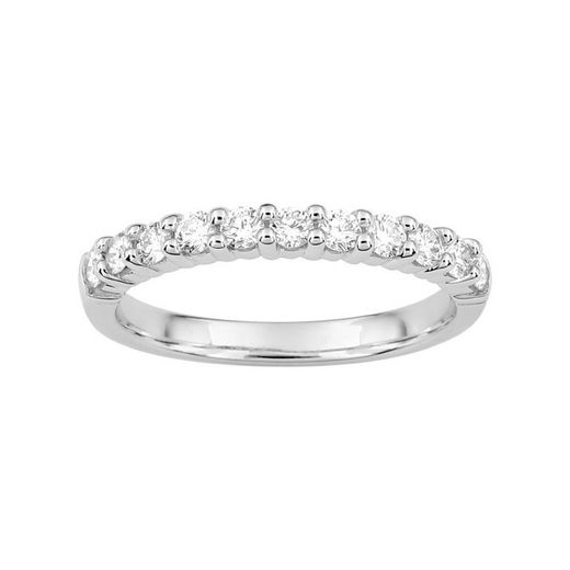 18kt White Gold Ring Argyor-MRM (18)3L008GB2 Semi-alliance Diamonds 0.50ct