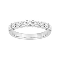Anillo Oro Blanco 18kts Argyor-MRM (18)3L009GB2 Semi-alianza 9 Diamantes 0,70ct