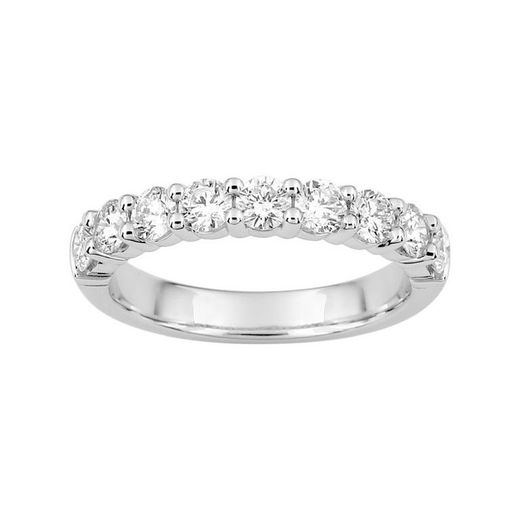 Bague en or blanc 18 carats Argyor-MRM (18)3L010GB2 Semi-alliance 9 diamants 1,00 ct
