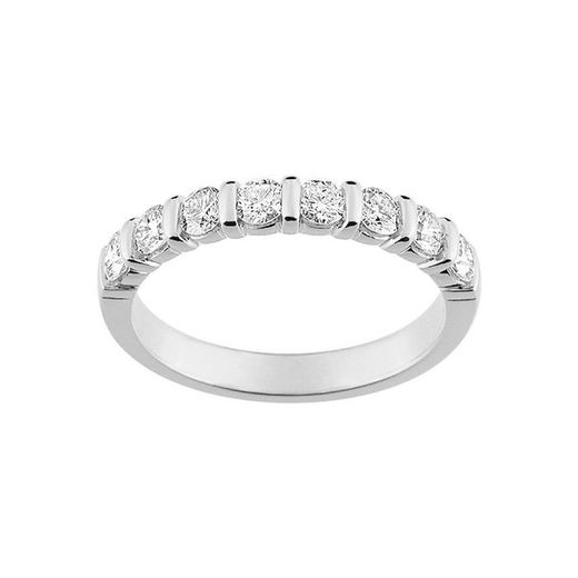 18kt White Gold Ring Argyor-MRM (18)3L018GB2 Semi-alliance Diamonds 0.80ct