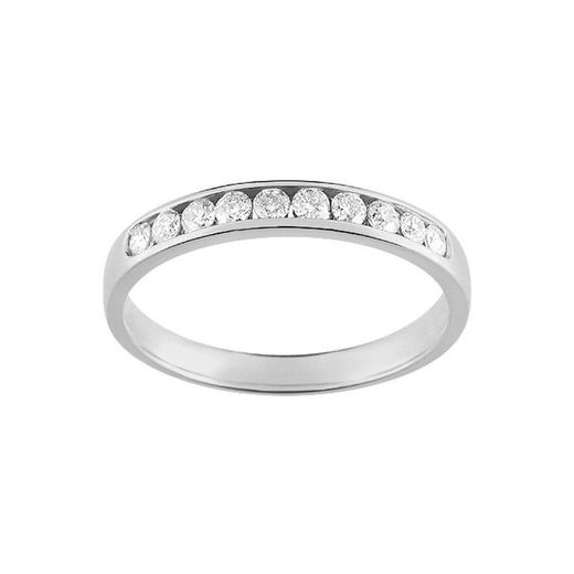 Anel de ouro branco 18k Argyor-MRM (18)3L025GB4 diamantes semi-aliança 0,25ct