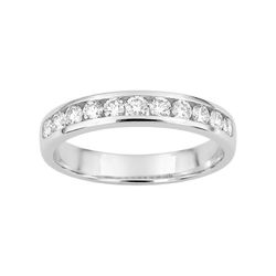 Anillo Oro Blanco 18kts Argyor-MRM (18)3L028GB2 Semi-alianza Diamantes 0,50ct