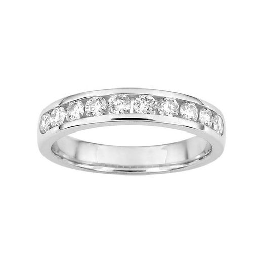 Bague en or blanc 18 carats Argyor-MRM (18)3L039GB2 Semi-alliance Diamants 0,60 ct