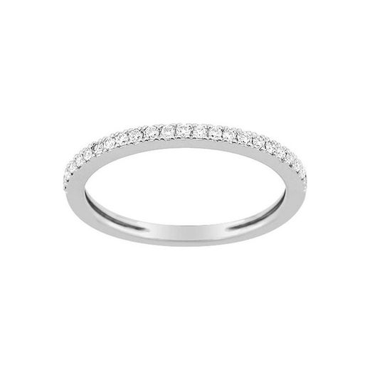 Bague en or blanc 18 carats Argyor-MRM (18)3L062GB3 Semi-alliance Diamants 0,18 ct