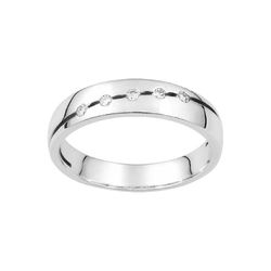Anillo Oro Blanco 18kts Argyor-MRM (18)3N014GB2 Alianza Con Diamantes GH-SI 0,09ct