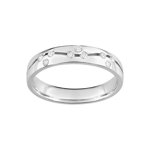 Anell Or Blanc 18kts Argyor-MRM (18)3N026GB4 Aliança Amb Diamants GH-P1 0,16ct