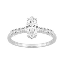 Anillo Oro Blanco 18kts Argyor MRM (18)DS1136.21 Diamantes Laboratorio 0,85ct