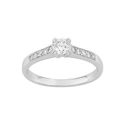 Anillo Oro Blanco 18kts Argyor-MRM (18)EA008HGB2 Compromiso 10+1 Diamante
