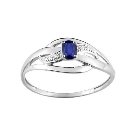 Anillo Oro Blanco 18kts Argyor MRM (18)GH031GS Piedra Zafiro