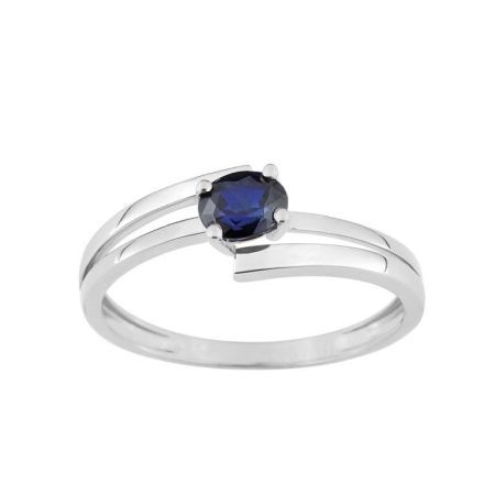 Anillo Oro Blanco 18kts Argyor MRM (18)GZB23GS Piedra Zafiro