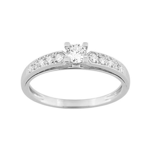 18kt White Gold Ring Argyor-MRM (18)PA006GB3 Engagement 10+1 Diamond
