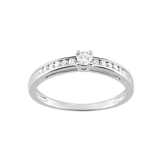 Anel de noivado em ouro branco 18k Argyor-MRM (18)PH096GB4 com 12+1 diamantes