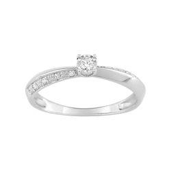 18kt White Gold Ring Argyor-MRM (18)PKB20GB4 Engagement 10+1 Diamond