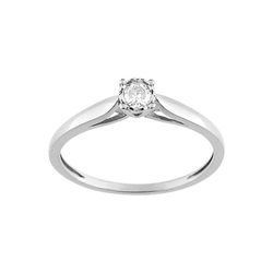 Anillo Oro Blanco 18kts Argyor-MRM (18)QC074GB4 Compromiso Diamante