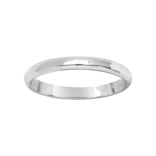 Anillo Oro Blanco 18kts Argyor-MRM 2,5mm (18)3112325 Alianza Semi-bombeada Confort