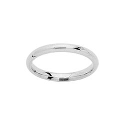 Anillo Oro Blanco 18kts Argyor-MRM 2,5mm (18)SJP25G Clásica Cańa Parisina