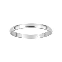 Anillo Oro Blanco 18kts Argyor-MRM 2mm (18)3112320 Alianza Semi-bombeada Confort