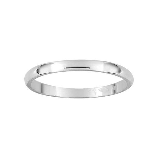 18kt White Gold Ring Argyor-MRM 2mm (18)3112320 Semi-domed Comfort Wedding Band