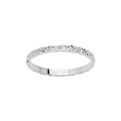 Anillo Oro Blanco 18kts Argyor-MRM 2mm (18)A1520GB Alianza Fantasia