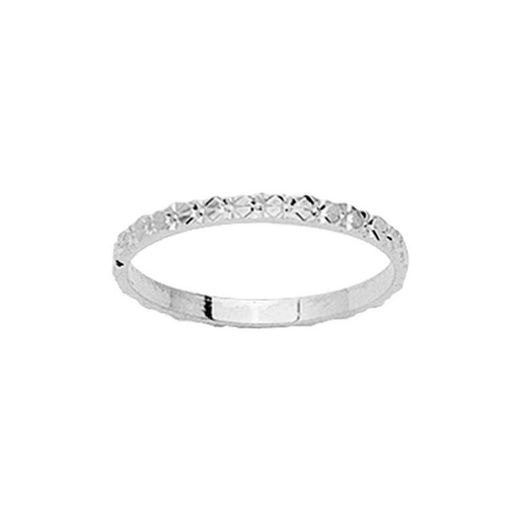 Anel de ouro branco 18k Argyor-MRM 2mm (18)A1520GB Aliança Fantasia