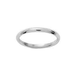 Anillo Oro Blanco 18kts Argyor-MRM 2mm (18)BG20 Alianza Clasica Bombeada