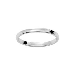 Anillo Oro Blanco 18kts Argyor-MRM 2mm (18)CG20 Alianza Clásica Concava