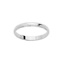 Anillo Oro Blanco 18kts Argyor-MRM 2mm (18)F20GB Alianza Clásica Fantasia