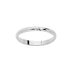 Anillo Oro Blanco 18kts Argyor-MRM 2mm (18)J20GB Alianza Clásica Fantasia
