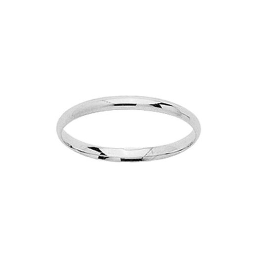 Anillo Oro Blanco 18kts Argyor-MRM 2mm (18)JP20G Alianza Clásica Cańa Parisina