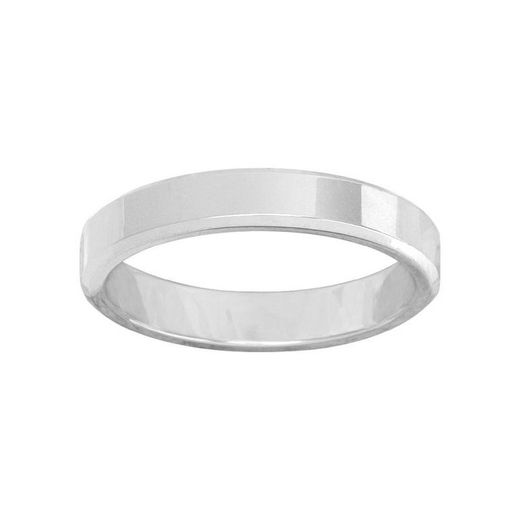 Anillo Oro Blanco 18kts Argyor-MRM 3,5mm (18)3111735 Alianza Plana Biseles
