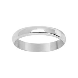 Anillo Oro Blanco 18kts Argyor-MRM 3,5mm (18)3112335 Alianza Media Cańa Confort