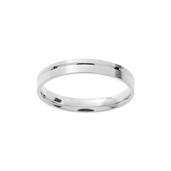 Anel de ouro branco 18k Argyor-MRM 3mm (18)072G30 Aliança com ranhura