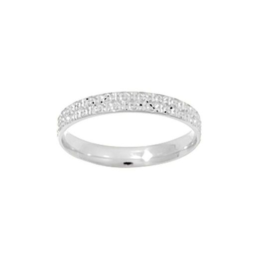 18kt White Gold Ring Argyor-MRM 3mm (18)153G30 Diamond Fancy Wedding Band